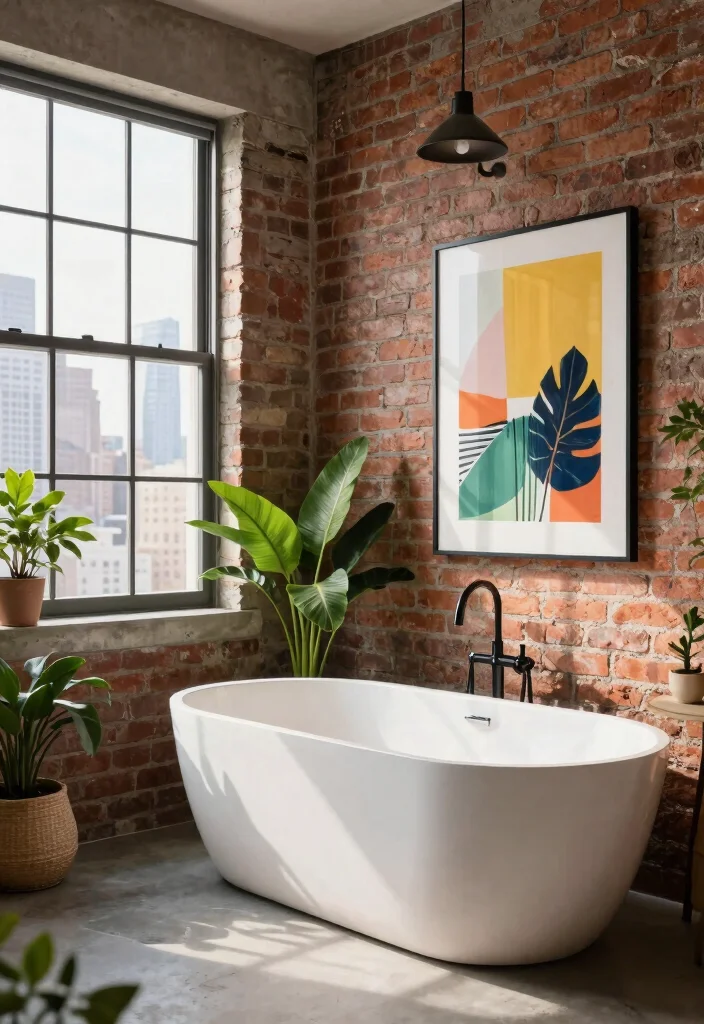 12 Soaker Tub Bathroom Ideas for Deep Relaxing Baths 6. Urban Oasis 0
