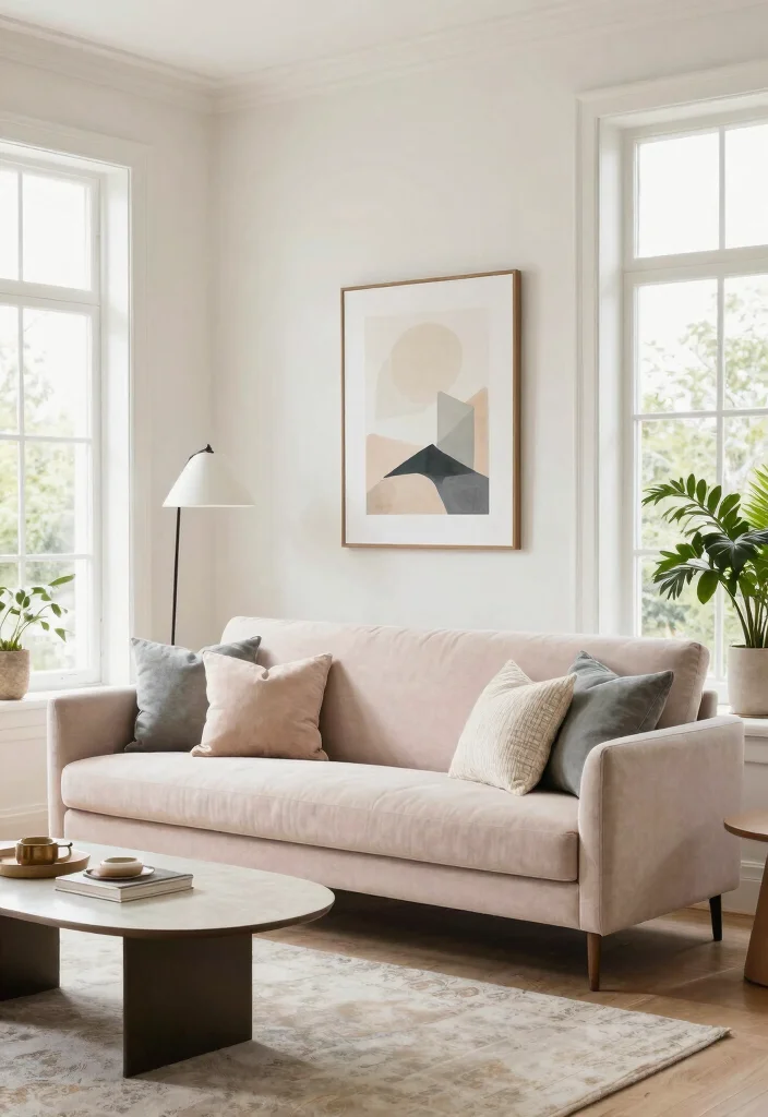 12 Sofa Living Room Ideas for Comfortable Layouts 3. Slim Sofa Choices 0