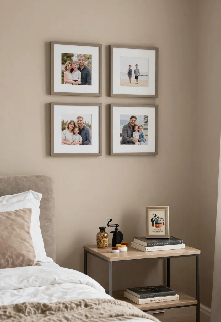 12 Taupe Bedroom Ideas for Soft Neutral Bedroom Styling 10. Personalized Touches 0