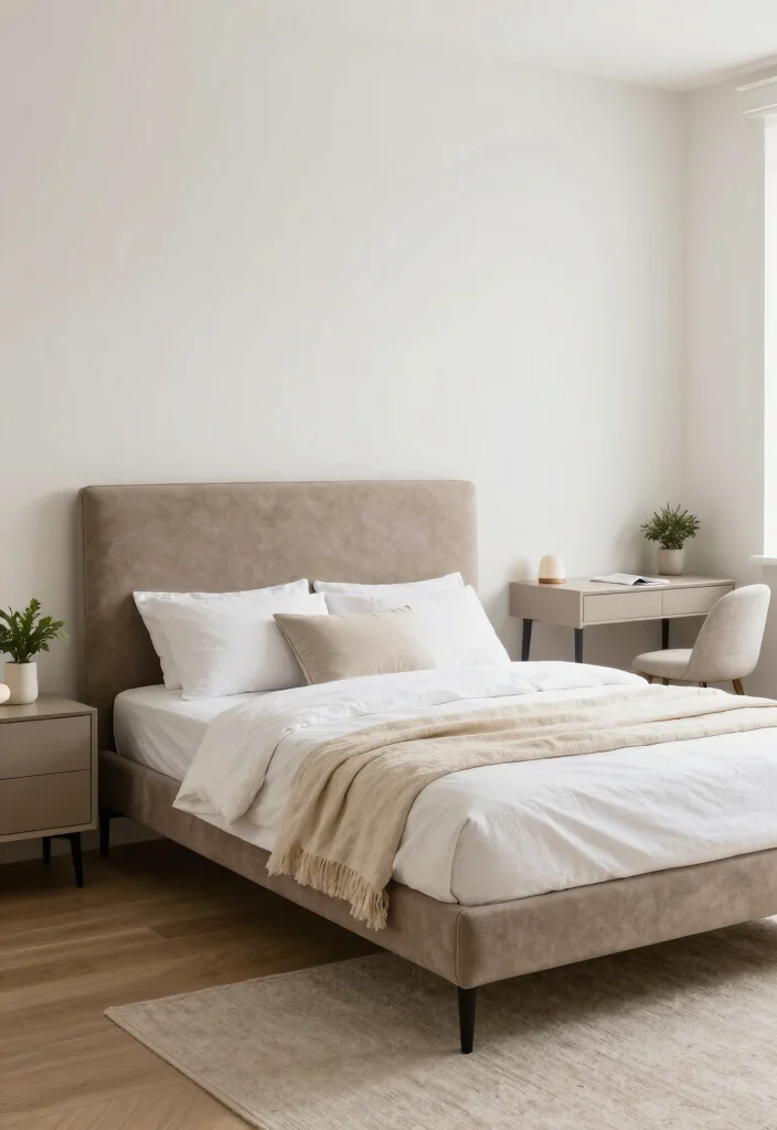 12 Taupe Bedroom Ideas for Soft Neutral Bedroom Styling 3. Taupe Furniture Pieces 0