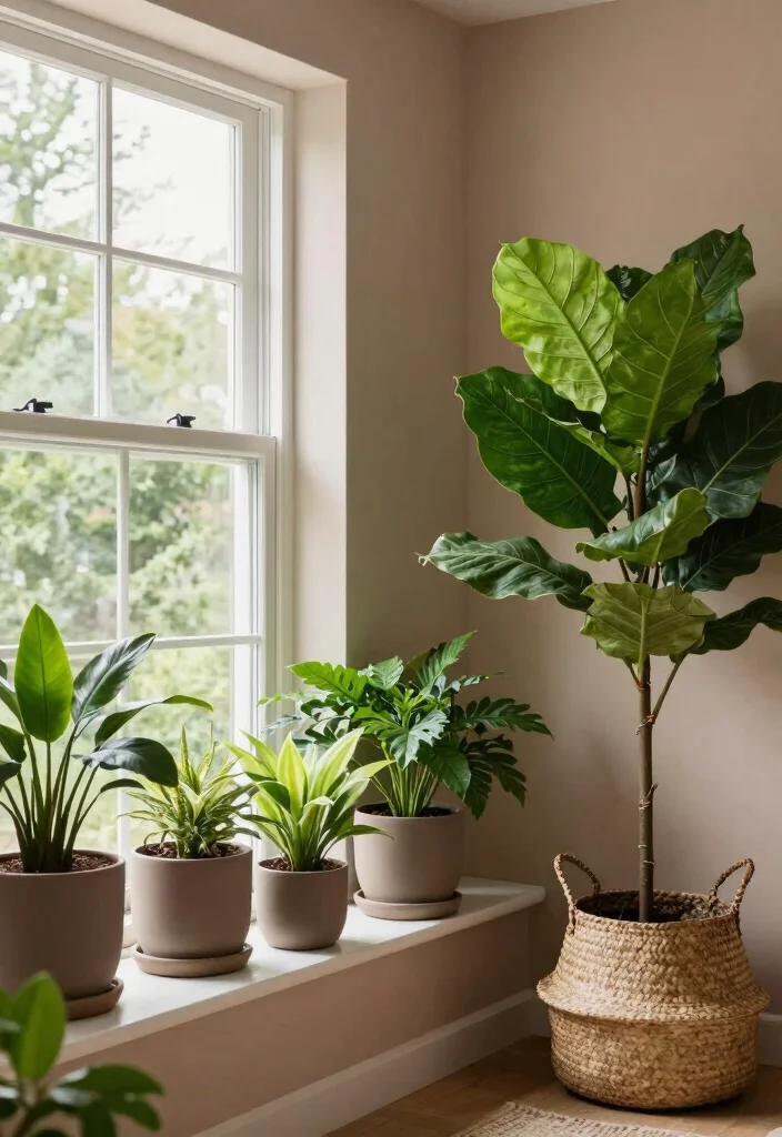 12 Taupe Bedroom Ideas for Soft Neutral Bedroom Styling 6. Incorporate Greenery 0