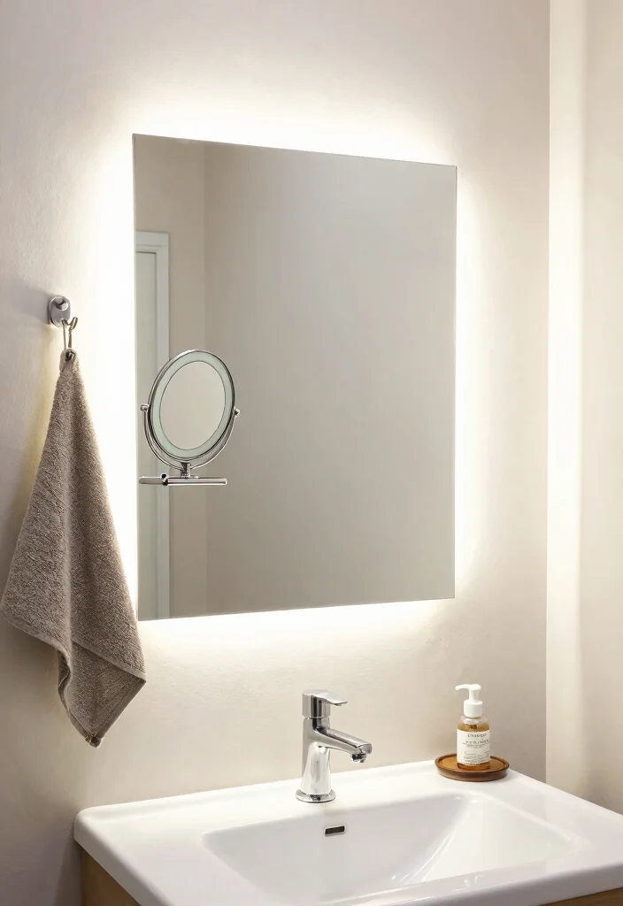 12 Vanity Mirror Ideas for a Polished Bathroom Look 11. Multi Functional Mirrors 0