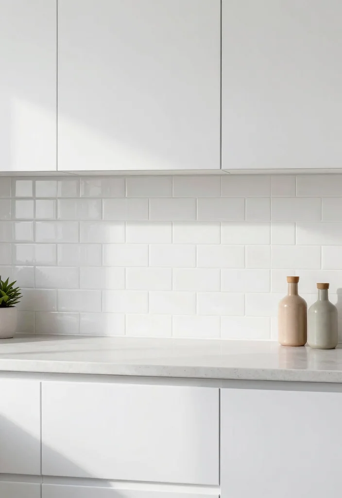 12 White Cabinet Backsplash Ideas for a Polished Finish 9. Peel and Stick Backsplash 0