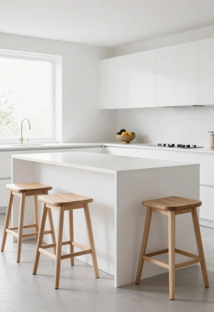 12 White Gloss Kitchen Ideas for a Sleek Contemporary Look 2. Minimalist Islands with Glossy Finishes 0
