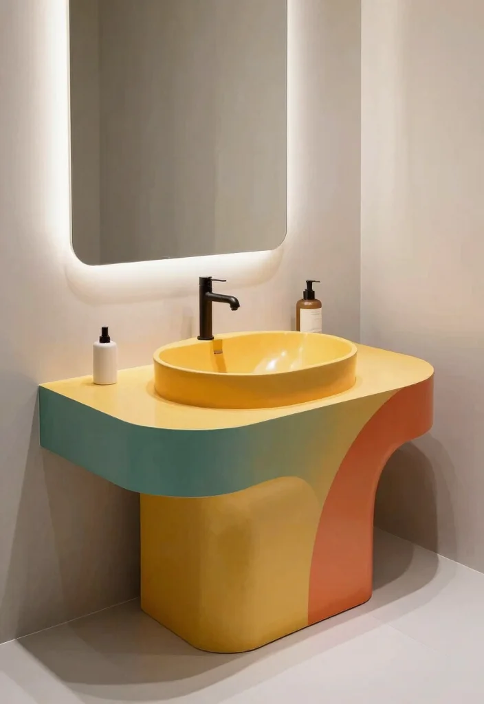 14 Bathroom Sink and Countertop Ideas for a Custom Finish 13. Unique Custom Shapes 0