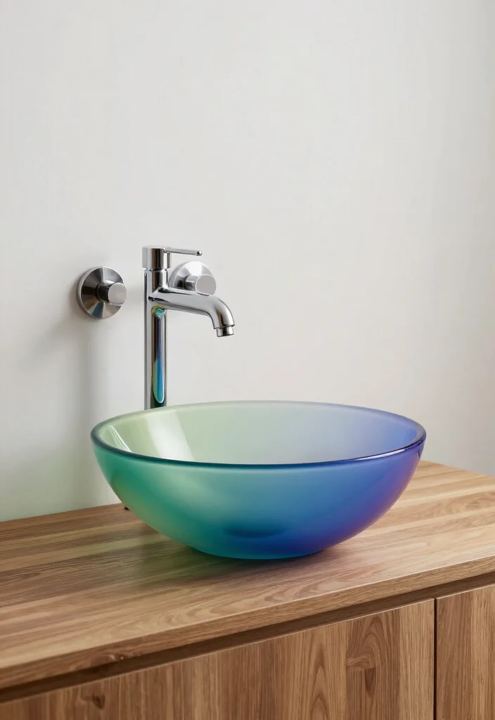14 Bathroom Sink and Countertop Ideas for a Custom Finish 5. Artistic Vessel Sinks 0