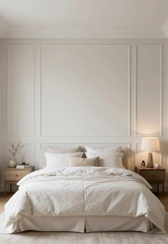 14 Bedroom Panelling Ideas to Add Texture and Depth 4. Classic Wainscoting 0