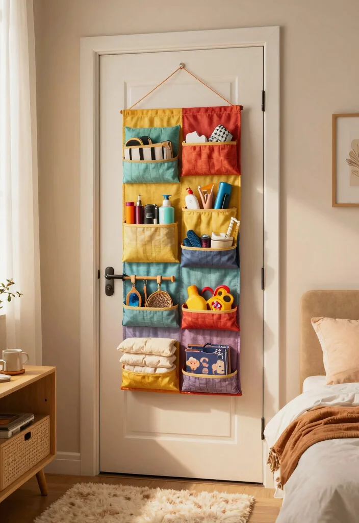 14 Bedroom Storage Ideas for Small Spaces and Apartments 6. Hanging Organizers 0
