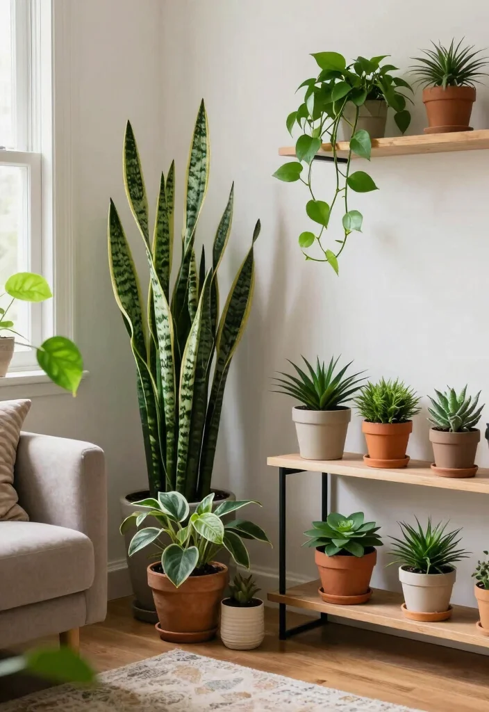 14 Budget Friendly Living Room Ideas That Look Stylish 3. Indoor Plants for Vibrancy 0