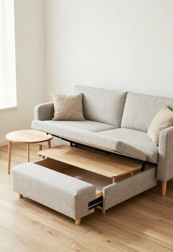 14 Budget Friendly Living Room Ideas That Look Stylish 7. Multi Functional Furniture 0