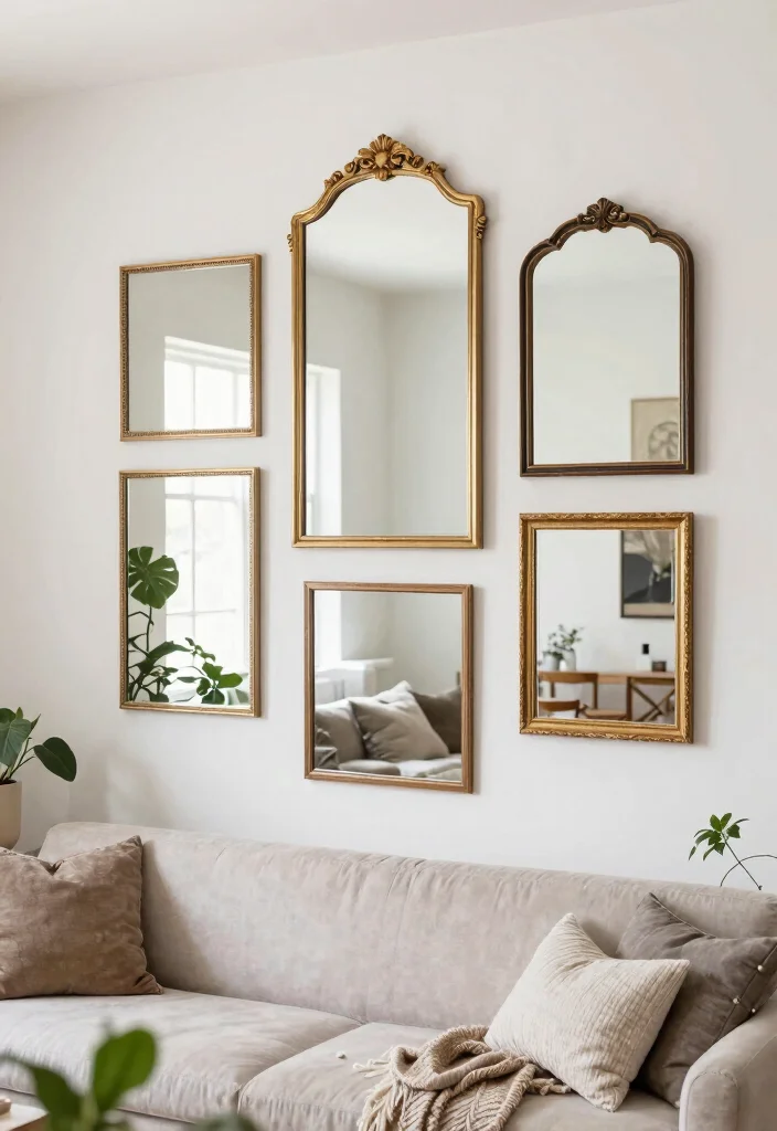 14 Cheap Living Room Ideas for a Quick Refresh 10. Incorporating Mirrors 0