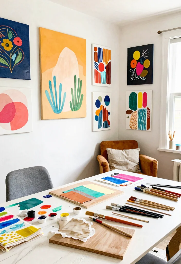 14 Cheap Living Room Ideas for a Quick Refresh 2. DIY Wall Art 0