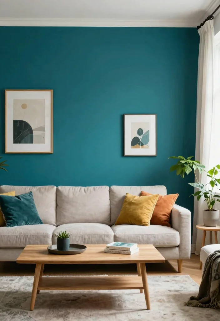 14 Cheap Living Room Ideas for a Quick Refresh 4. Paint an Accent Wall 0