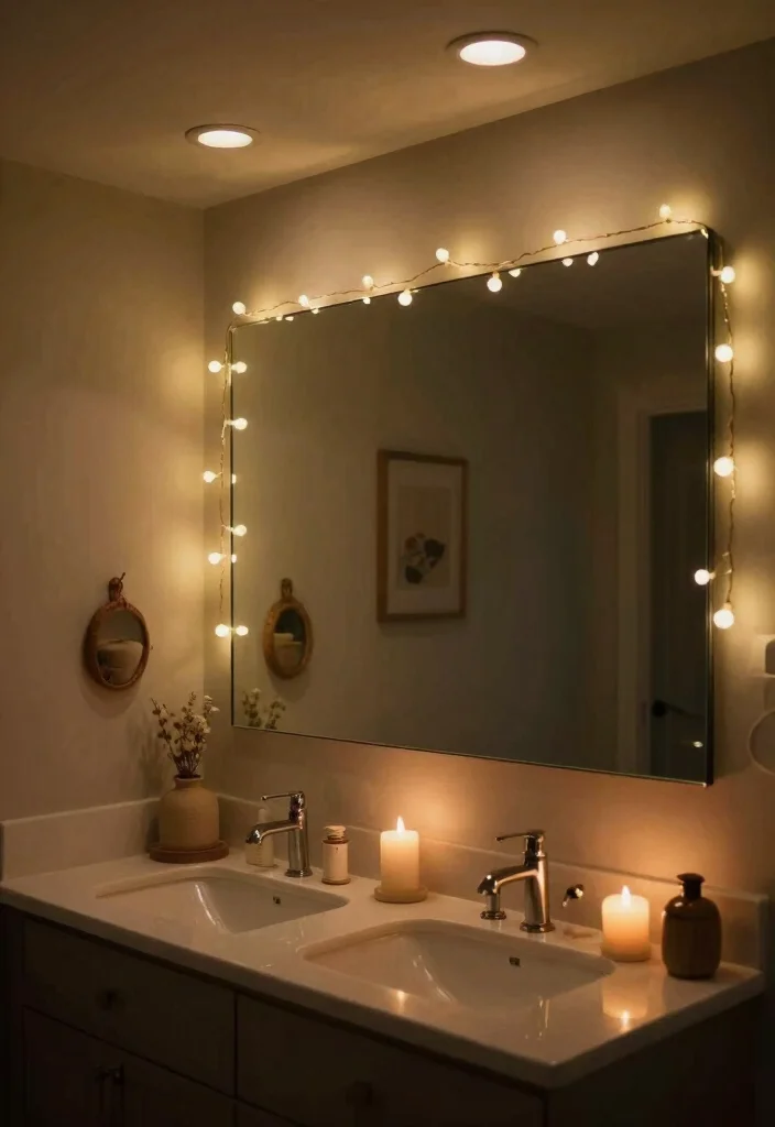 14 French Country Bathroom Ideas with Soft Rustic Elegance 13. Soft Lighting Solutions 0
