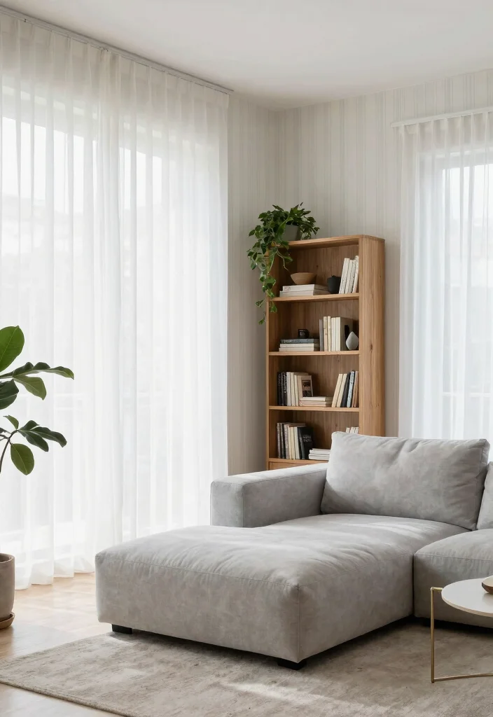 14 High Ceiling Living Room Ideas with Balanced Proportions 1. Embrace Vertical Lines 0