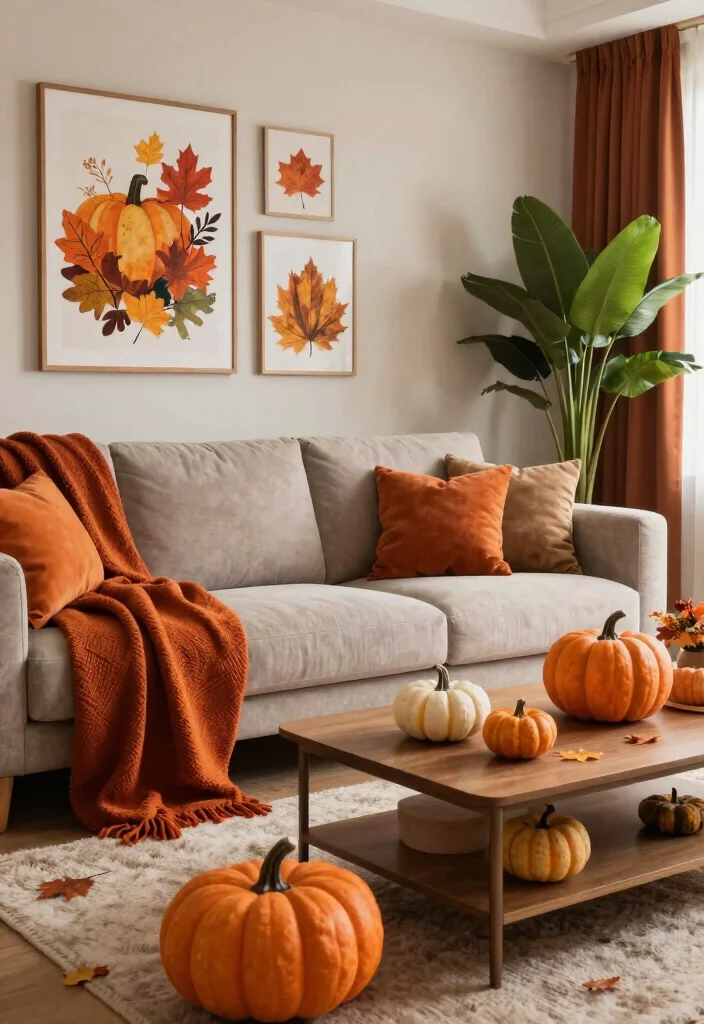 14 High Ceiling Living Room Ideas with Balanced Proportions 14. Seasonal Decor Changes 0