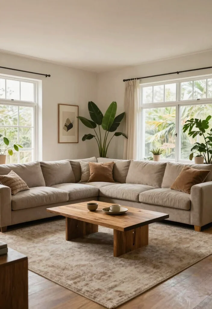 14 High Ceiling Living Room Ideas with Balanced Proportions 4. Balance Furnishings with Scale 0