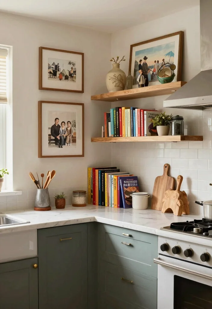 14 L Shaped Kitchen Ideas for Smart Layout and Easy Workflow 13. Personal Touches in Decor 0