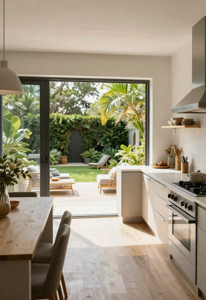 14 L Shaped Kitchen Ideas for Smart Layout and Easy Workflow 14. Seamless Outdoor Integration 0