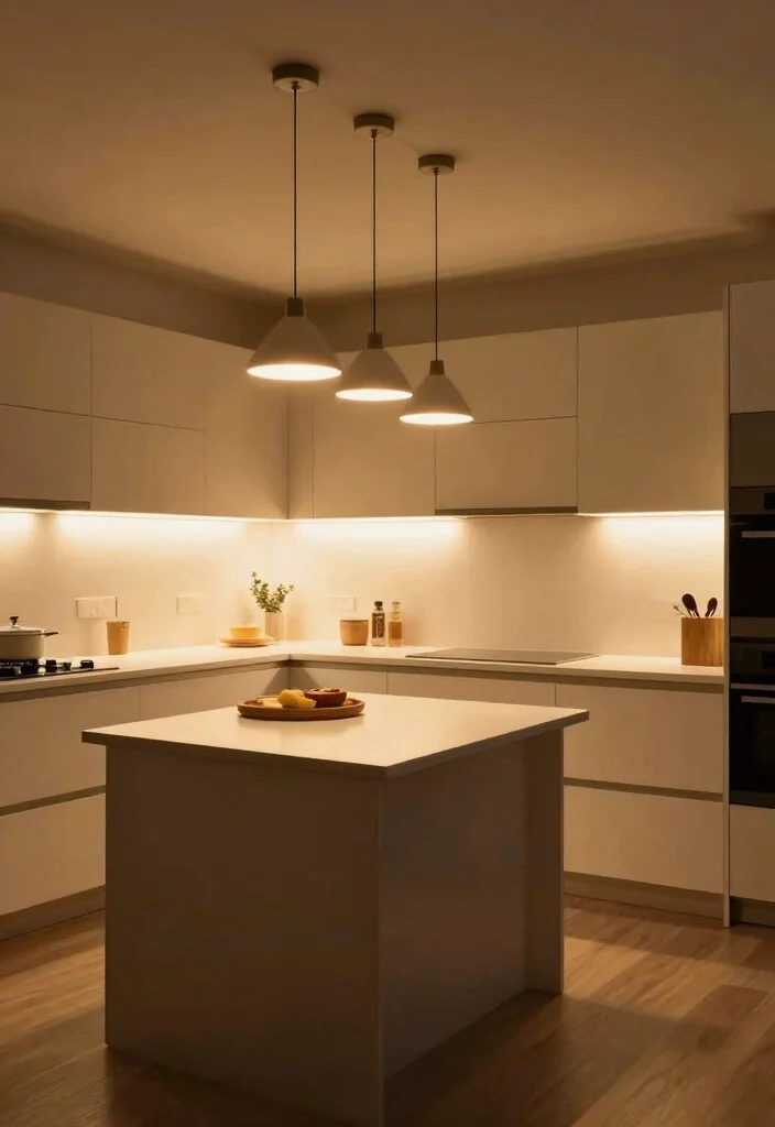 14 L Shaped Kitchen Ideas for Smart Layout and Easy Workflow 7. Smart Lighting Solutions 0