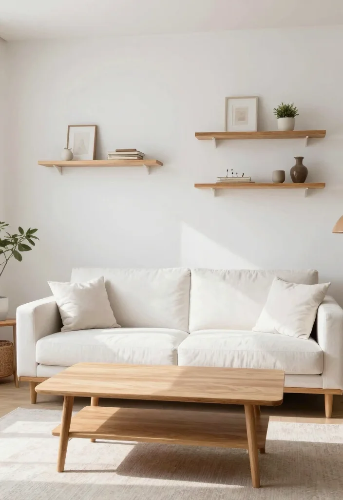 14 Living Room Color Combination Ideas That Always Work 11. Classic White and Wood Accents 0