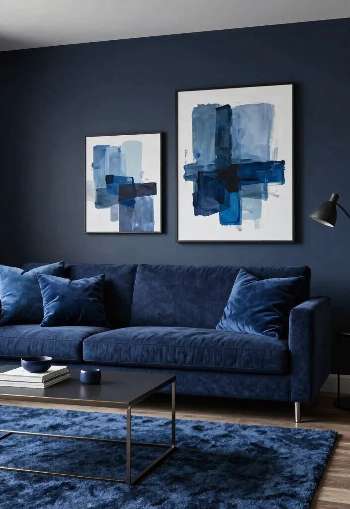 14 Living Room Color Combination Ideas That Always Work 2. Bold Monochromes 0