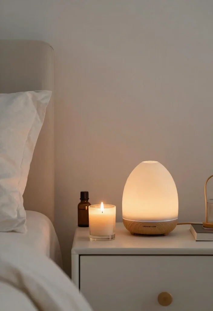 14 Minimalist Bedroom Decor Ideas for a Calm Clean Look 13. Create a Calm Scent 0