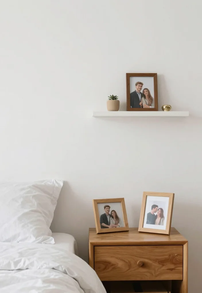 14 Minimalist Bedroom Decor Ideas for a Calm Clean Look 14. Personal Touches and Memories 0