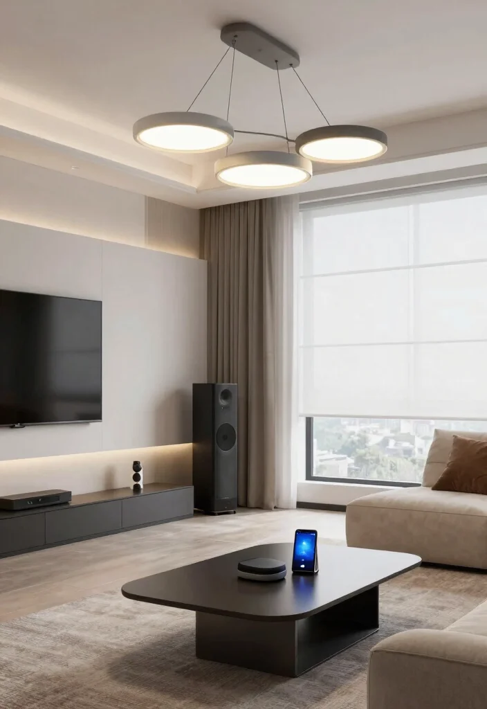 14 Modern Living Room Decor Ideas for a Fresh Look 13. Smart Technology Integration 0