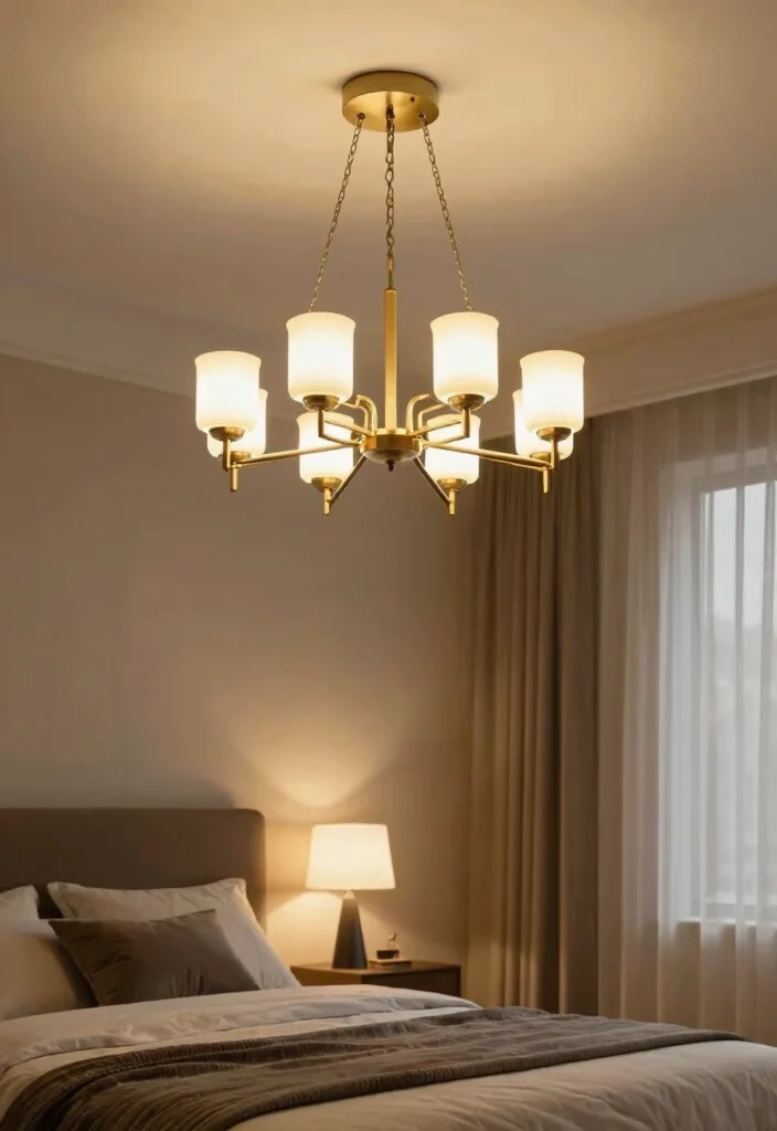 14 Multi Purpose Spare Bedroom Ideas for Flexible Living 13. Statement Lighting Fixtures 0