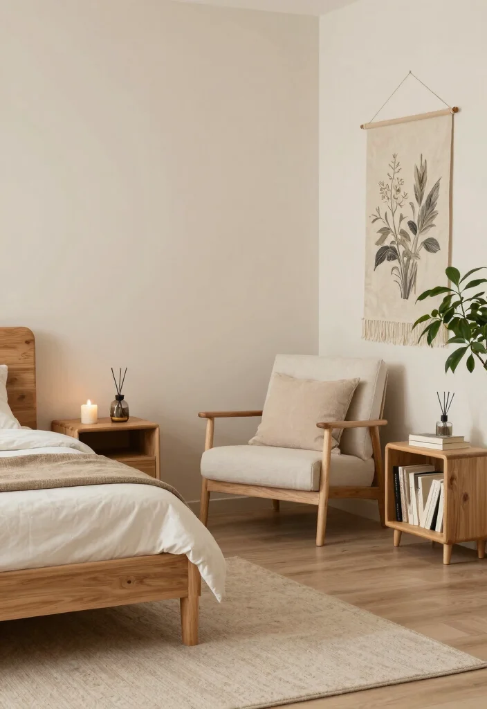 14 Multi Purpose Spare Bedroom Ideas for Flexible Living 5. Zen Inspired Retreat 0