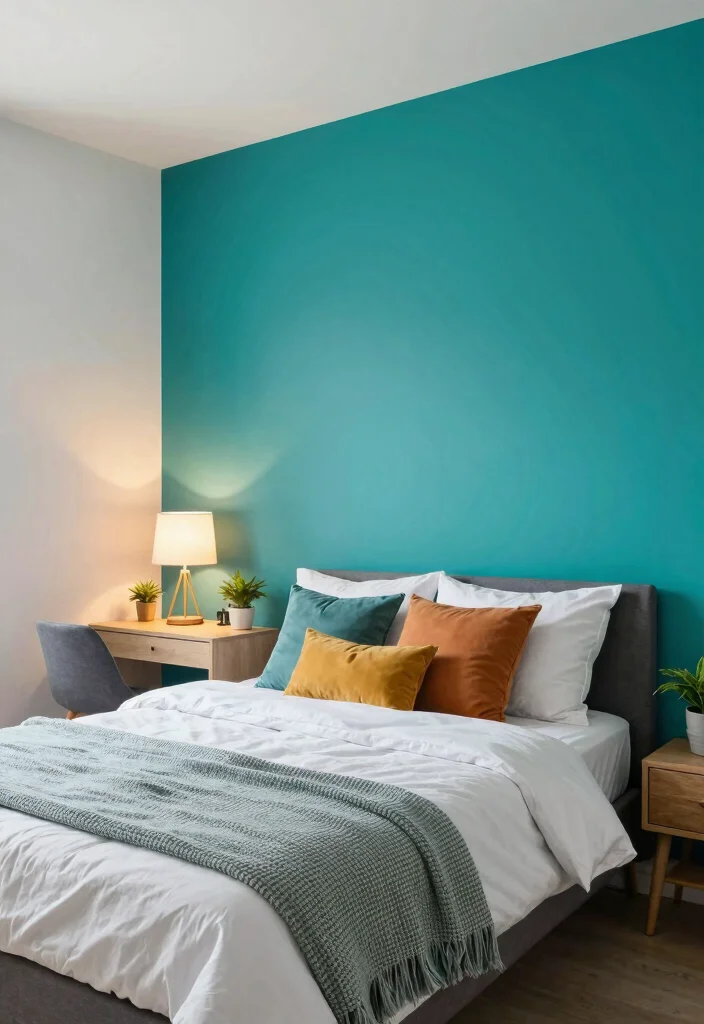 14 Multi Purpose Spare Bedroom Ideas for Flexible Living 9. Colorful Accent Walls 0
