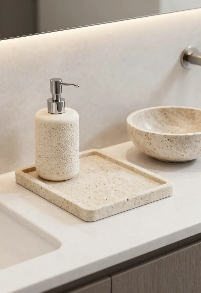 14 Natural Stone Bathroom Ideas for a Luxe Organic Look 14. Incorporating Natural Stone Accessories 0