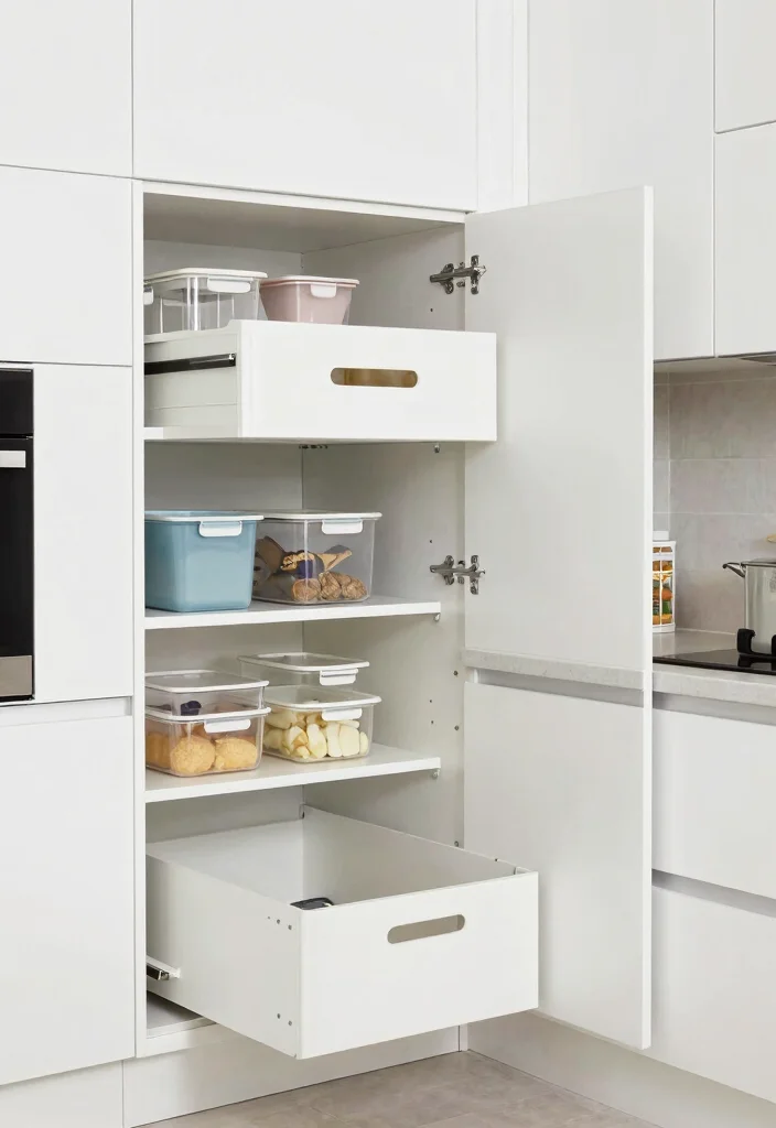 14 White Cabinet Kitchen Ideas with Clean Timeless Style 13. Smart Storage Solutions 0