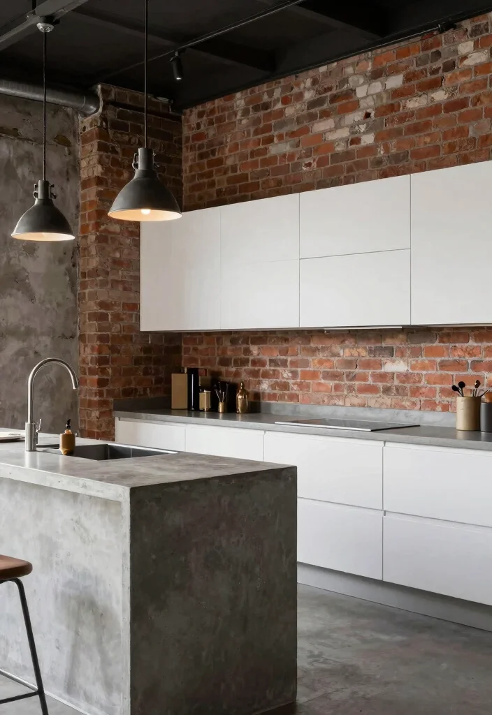 14 White Cabinet Kitchen Ideas with Clean Timeless Style 7. Industrial Edge 0