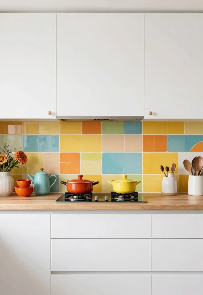 14 White Cabinet Kitchen Ideas with Clean Timeless Style 8. Bold Accents 0