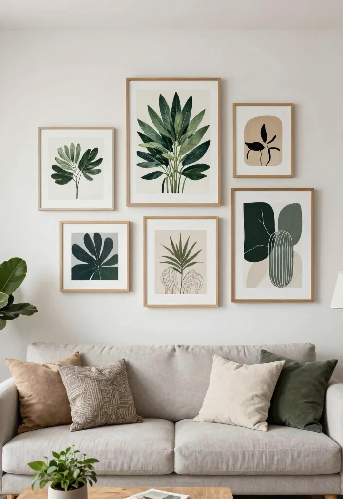 15 Living Room Home Ideas for a Cozy Modern Space 9. Stylish Wall Art 0