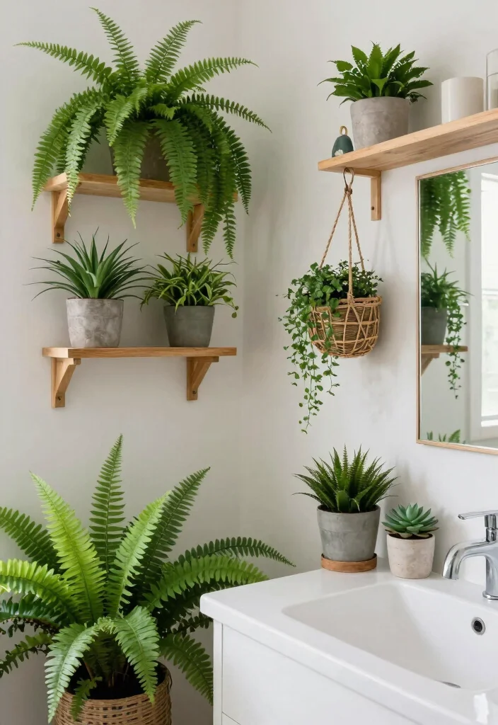 15 Small Bathroom Renovation Ideas Worth the Investment 7. Add Greenery 0