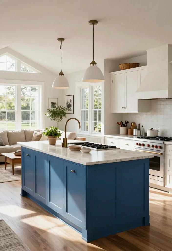 16 Kitchen Layout Ideas with Island Floor Plans Farmhouse Style 2. Open Concept with L Shaped Island 0