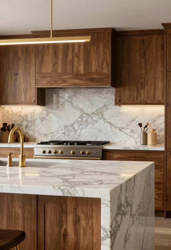 18 Luxury Kitchen Ideas with High End Finishes and Style 1. Marble Elegance 0