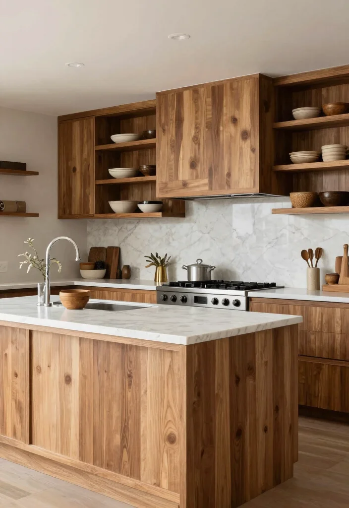 18 Luxury Kitchen Ideas with High End Finishes and Style 7. Natural Wood Accents 0