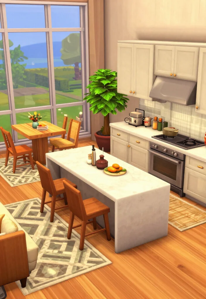 9 Bloxburg Aesthetic Kitchen Ideas Everyone Is Saving 6. Open Floor Plan 0