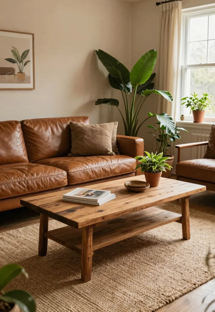 9 Bloxburg Living Room Ideas for Modern Houses 3. Earthy Tones Retreat 0