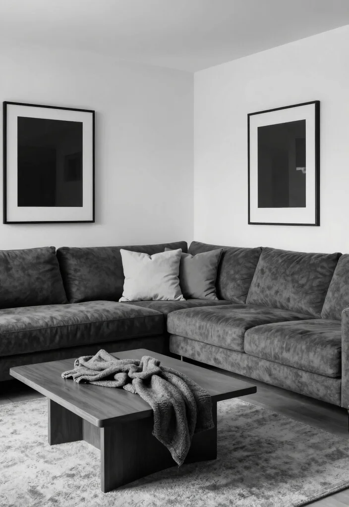 9 Bloxburg Living Room Ideas for Modern Houses 4. Monochrome Magic 0