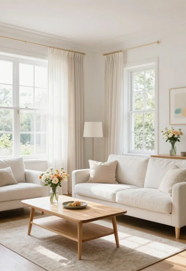 9 Bloxburg Living Room Ideas for Modern Houses 8. Bright Airy Retreat 0