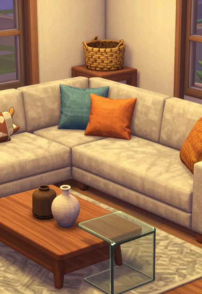 9 Bloxburg Living Room Ideas for Modern Houses 9. Textured Layers 0