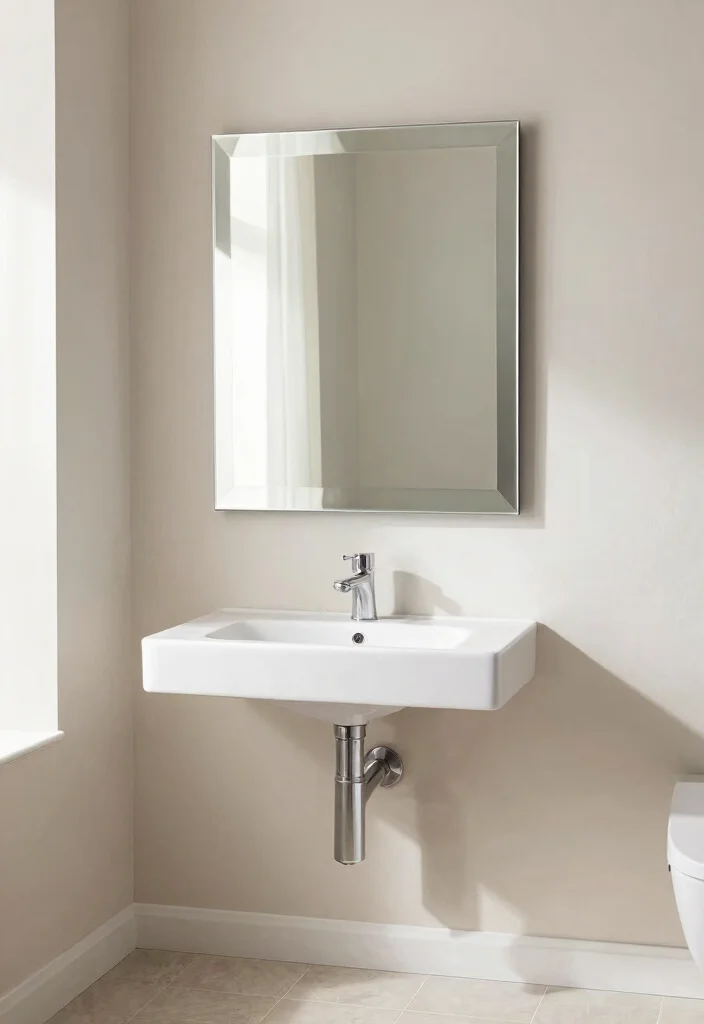 9 Micro Bathroom Ideas with Smart Space Saving Layouts 5. Mirror Magic 0