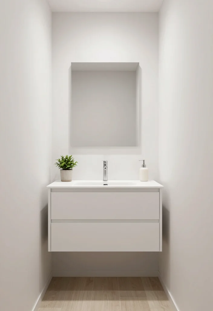 9 Micro Bathroom Ideas with Smart Space Saving Layouts 8. Minimalist Decor 0