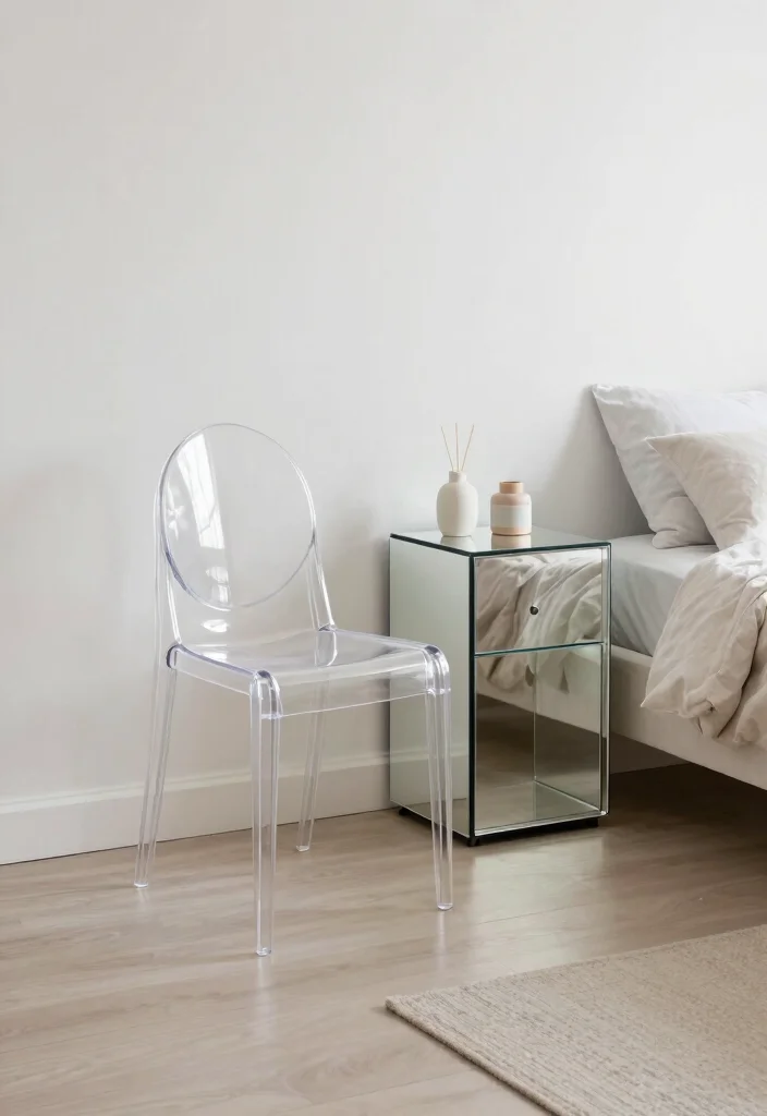 9 Super Small Bedroom Ideas Designed for Real Living 6. Choose Clear or Mirrored Furniture 0